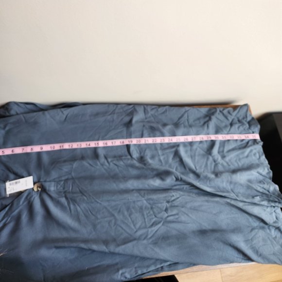 Reitmans Blue Gray Shirt Dress Size L NWT - Picture 6 of 6